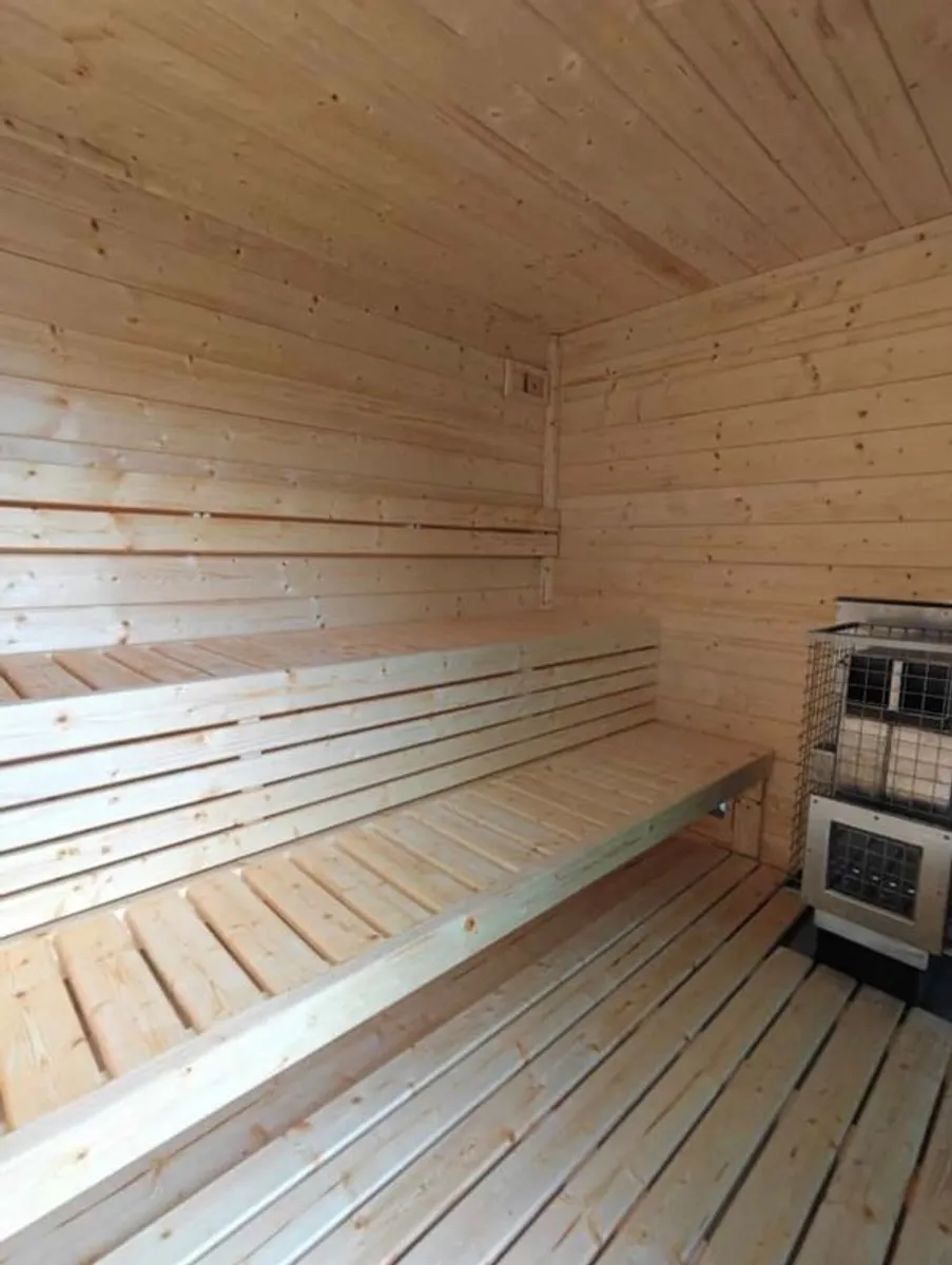 Sauna with wood fire stove - Image 2