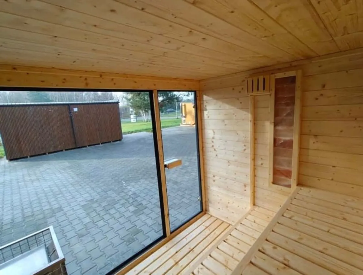 Sauna with wood fire stove - Image 3