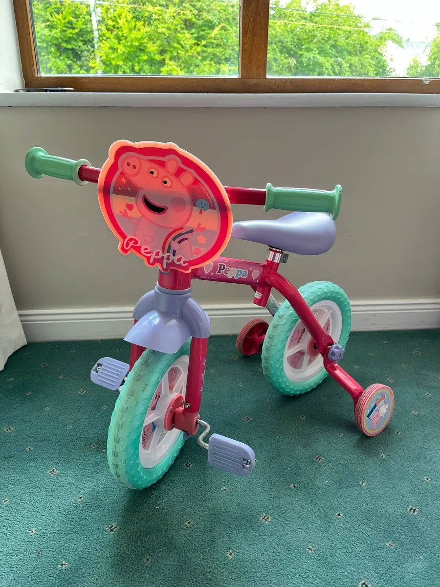 PEPPA PIG MY FIRST 2 in 1 10" Girl Bike - Image 1