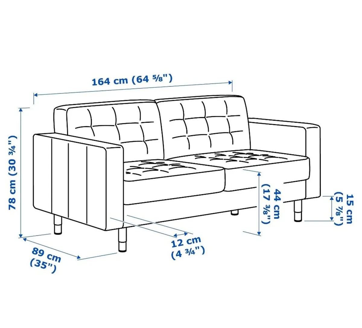 2-Seater Sofa - Ikea Landskrona - 5 mths/RRP € 579 - Image 2