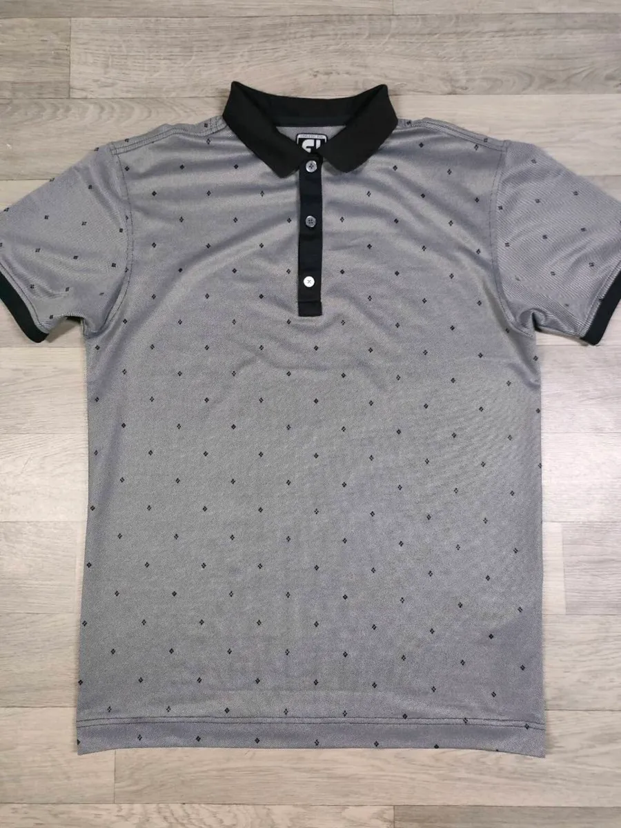 FootJoy FJ Golf Polo Shirt Mens Medium Athletic - Image 2