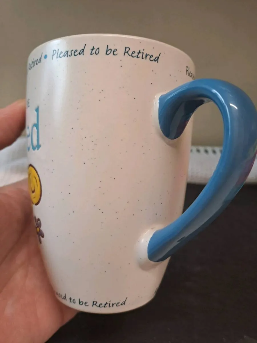 History Herald Pleased to be Retired Stoneware Mug - Image 3