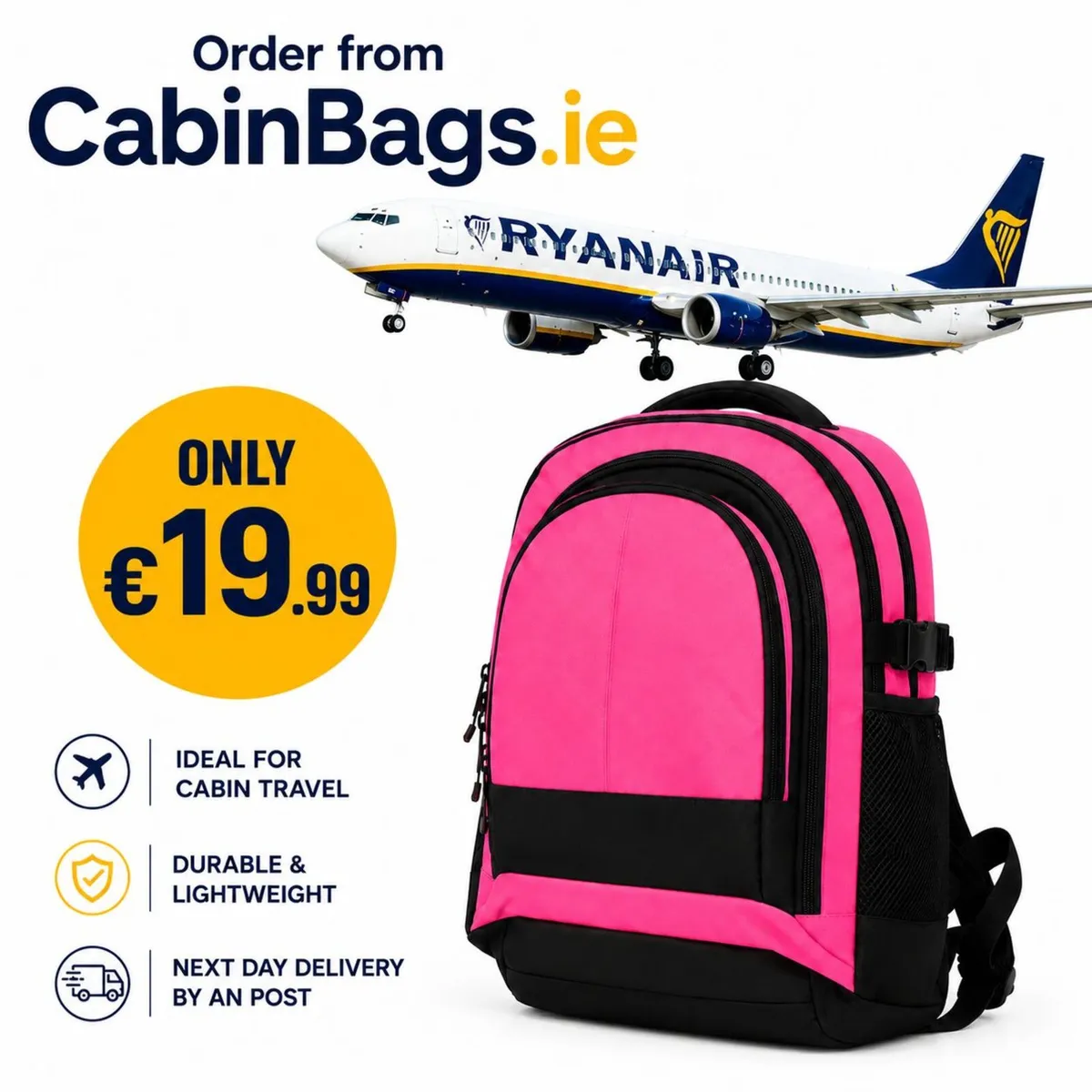 Compass Under Seat Cabin Backpack 40x30x20cm - Image 1
