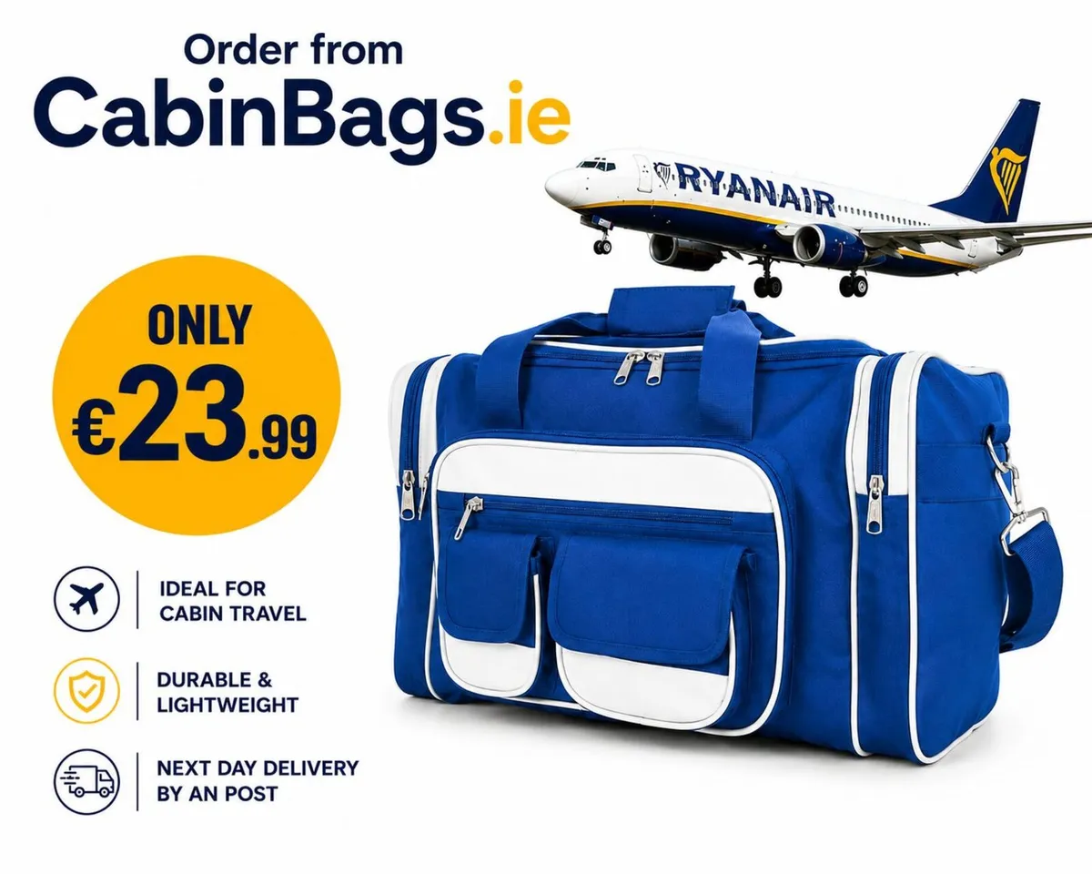 Dalix Ryanair Under Seat Cabin Bag 6 Pockets- Fits - Image 1