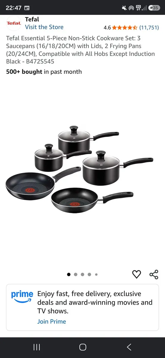 Tefel essential 5 piece cookware set - Image 1