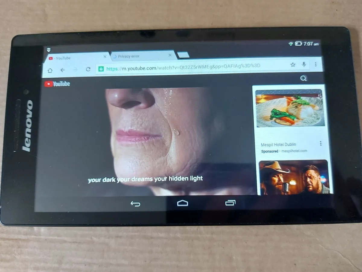 Lenovo Tab 2 Tablet, Model A7-20F, 8GB, Blue - Image 2