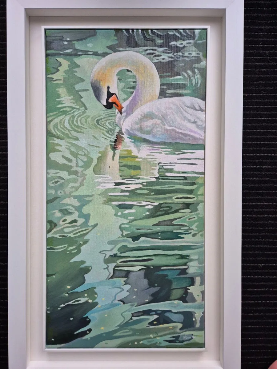 Echos of the Swan - oil painting - Image 3