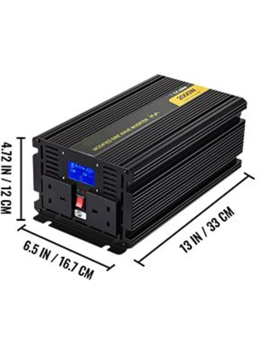 LCD 12V Pure Sine Wave Off Grid Power Inverter - Image 4
