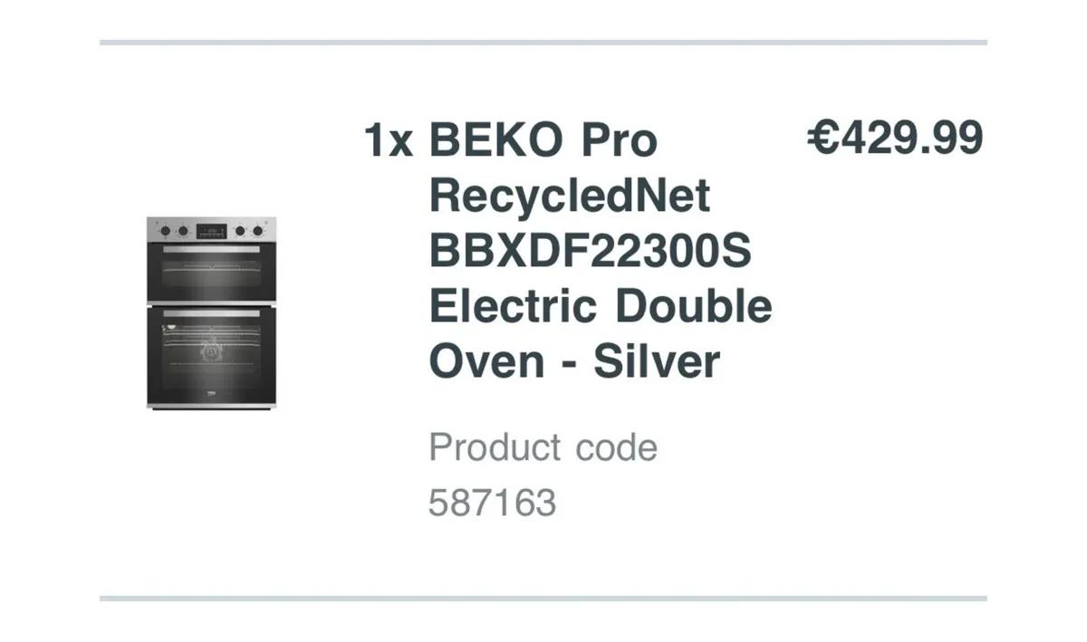 Beko integrated oven brand new - Image 1