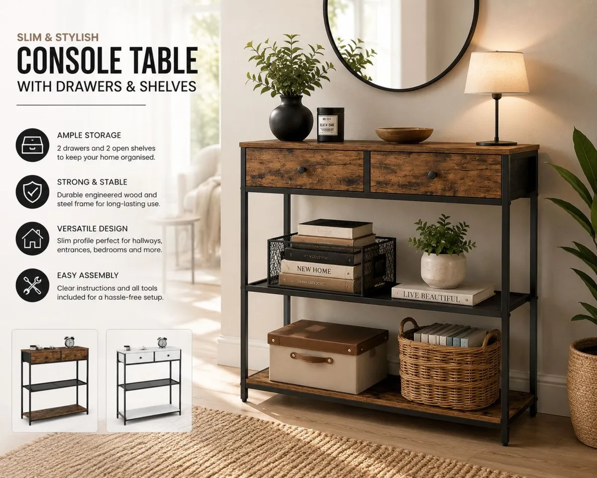Console table Rustic Brown - Image 1