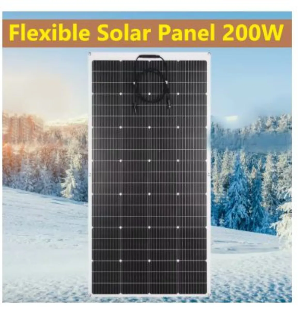 400W Solar Panel Kit 12V – 2×200W Aluminum - Image 2