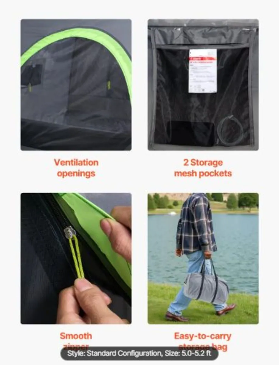 Pickup Truck Tent, Fit 5.0-5.2 ft Truck Tents - Image 4