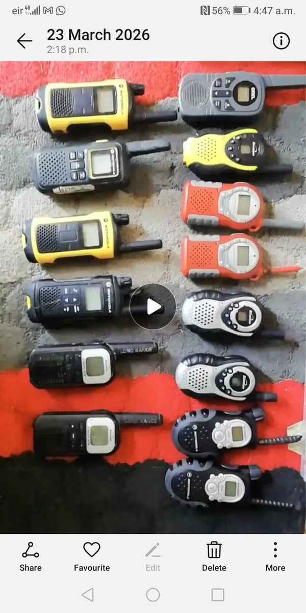Job lot handheld walkie talkies for sale