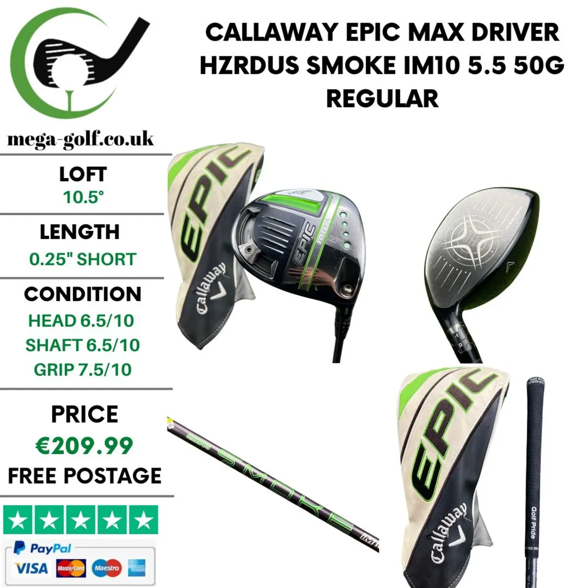 Callaway Epic Max Driver / 10.5° / Regular - Image 1