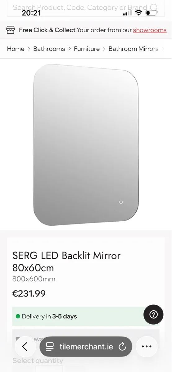 Bathroom LED mirror - Image 1