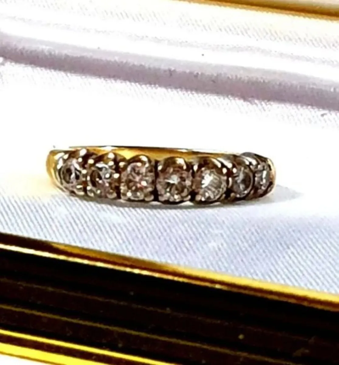 Victorian 18ct Gold Diamond Ring - Image 3