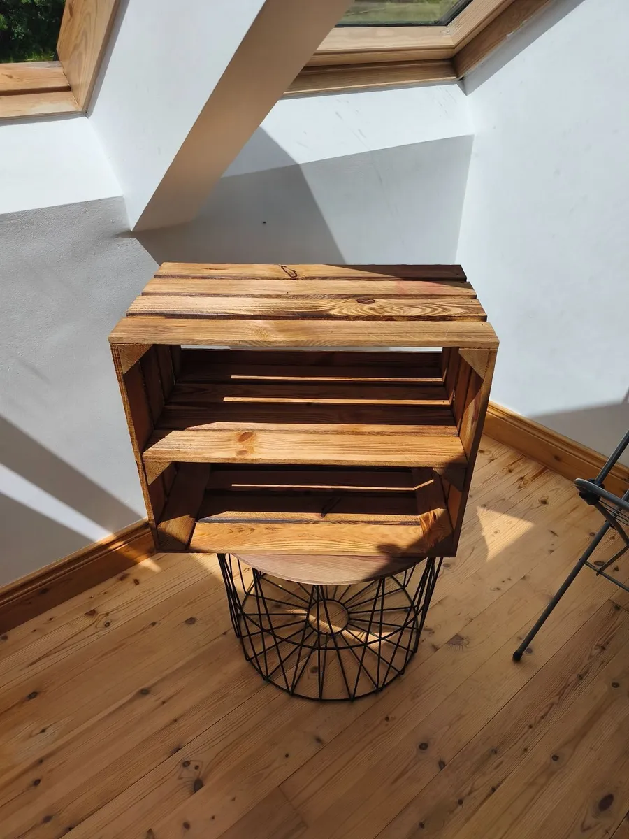 Rustic wooden boxes, used for shelves/storage - Image 2