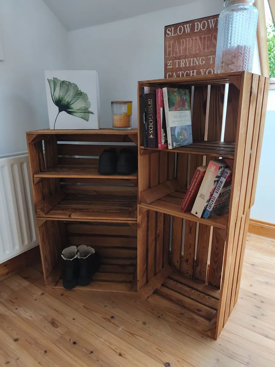 Rustic wooden boxes, used for shelves/storage - Image 1