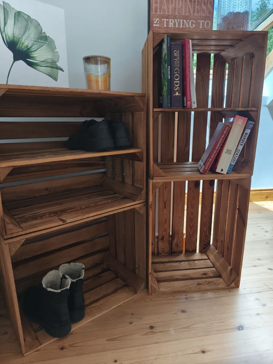 Rustic wooden boxes, used for shelves/storage - Image 3