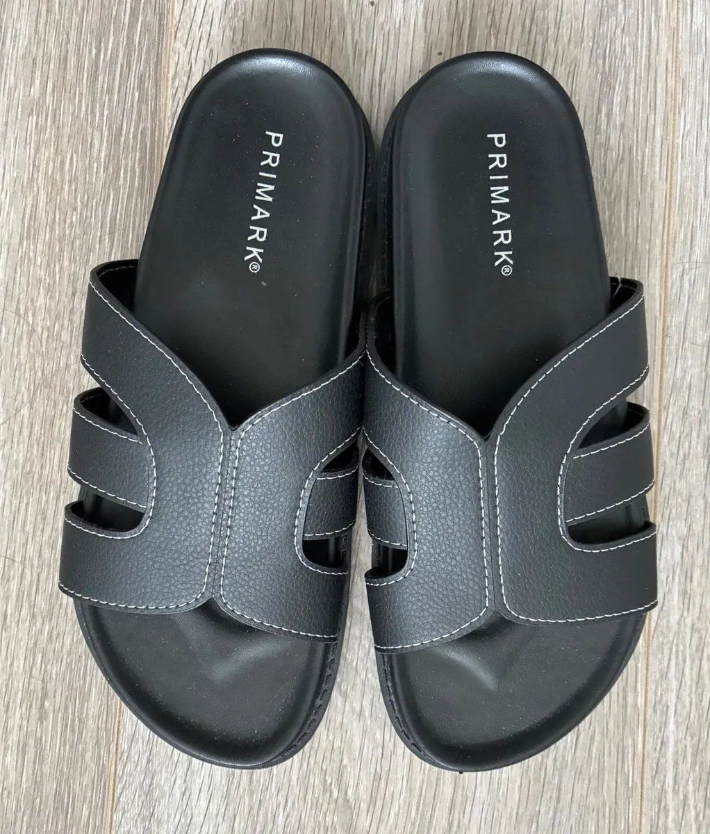 BRAND NEW Black sandals:  Size: 5  and 6