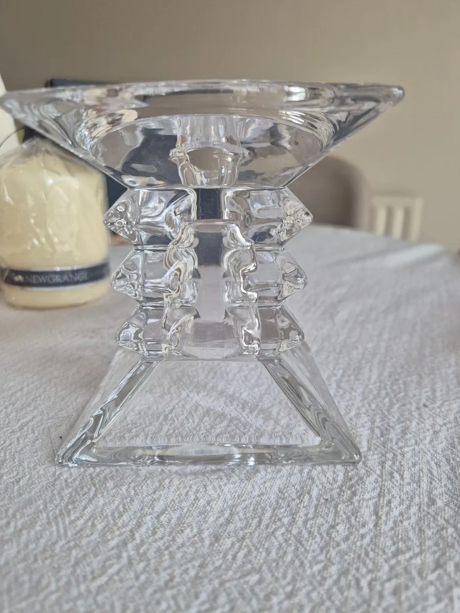 Newgrange Crystal Candle Holder and Candle - Image 2