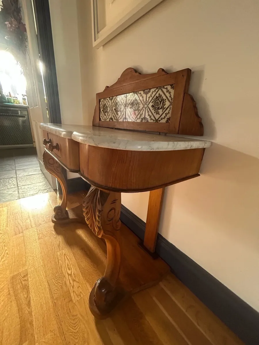 Marble topped washstand - Image 4