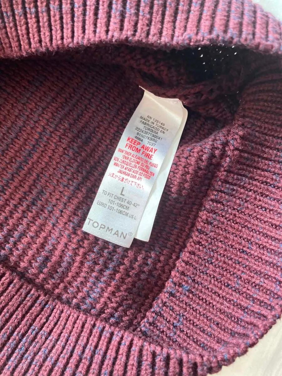 Topman crewneck sweater - size large - Image 4