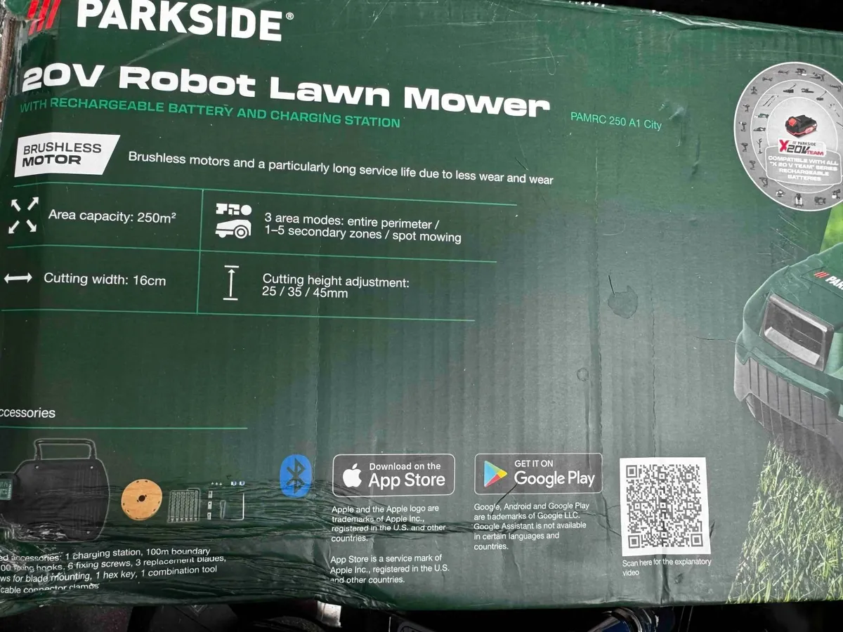 Brand New Parkside PAMRC 250 A1 City Robot Lawn Mo - Image 1