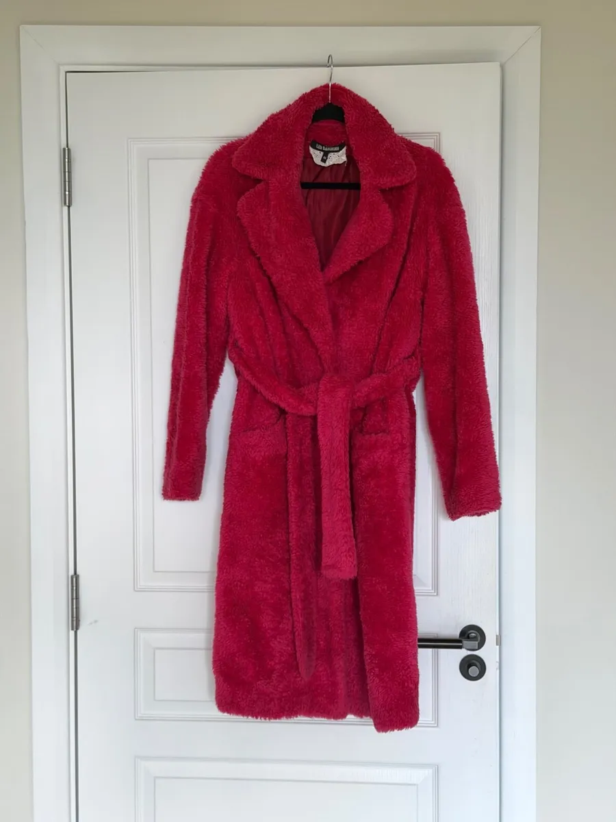 Faux fur robe coat - Image 1