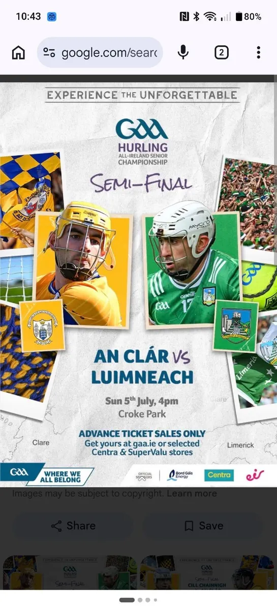 Clare vs Limerick tickets
