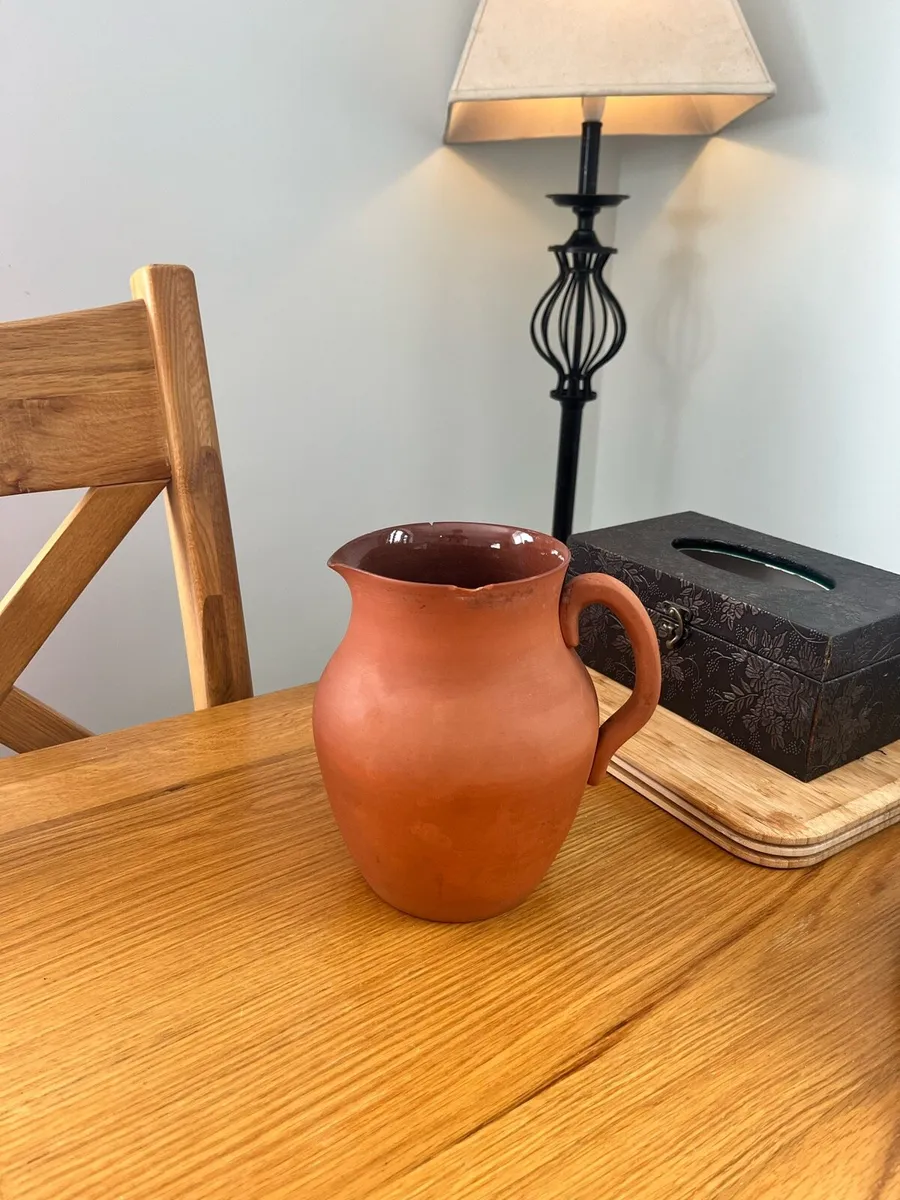 Vintage Terracotta Pitcher Handmade - Image 1