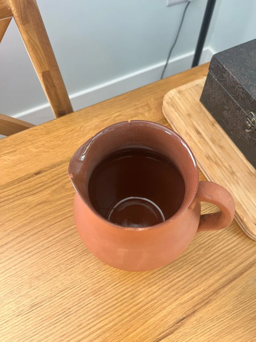 Vintage Terracotta Pitcher Handmade - Image 3