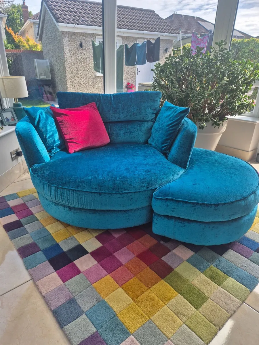 2 Seater sofa & matching "cuddle chair" - Image 3