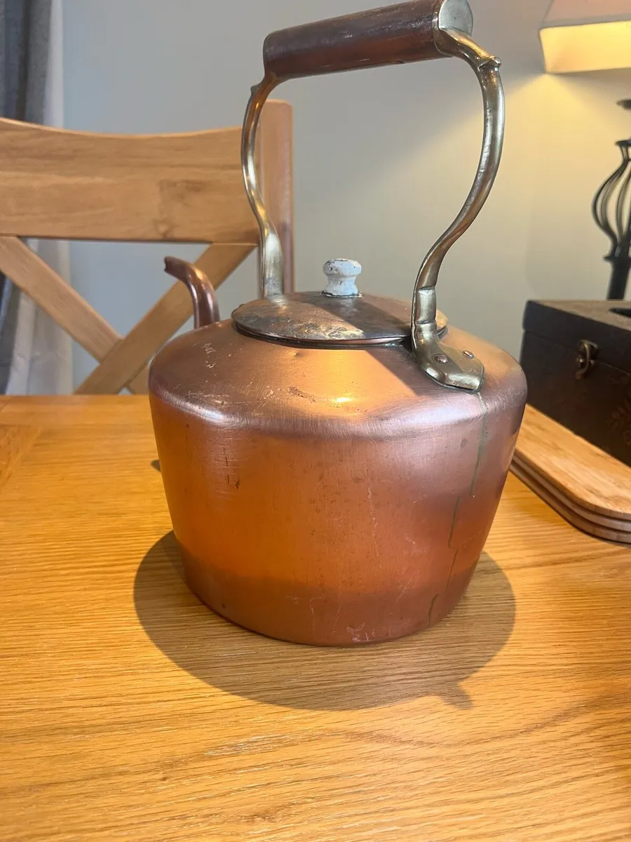 Antique Copper Kettle - Image 3