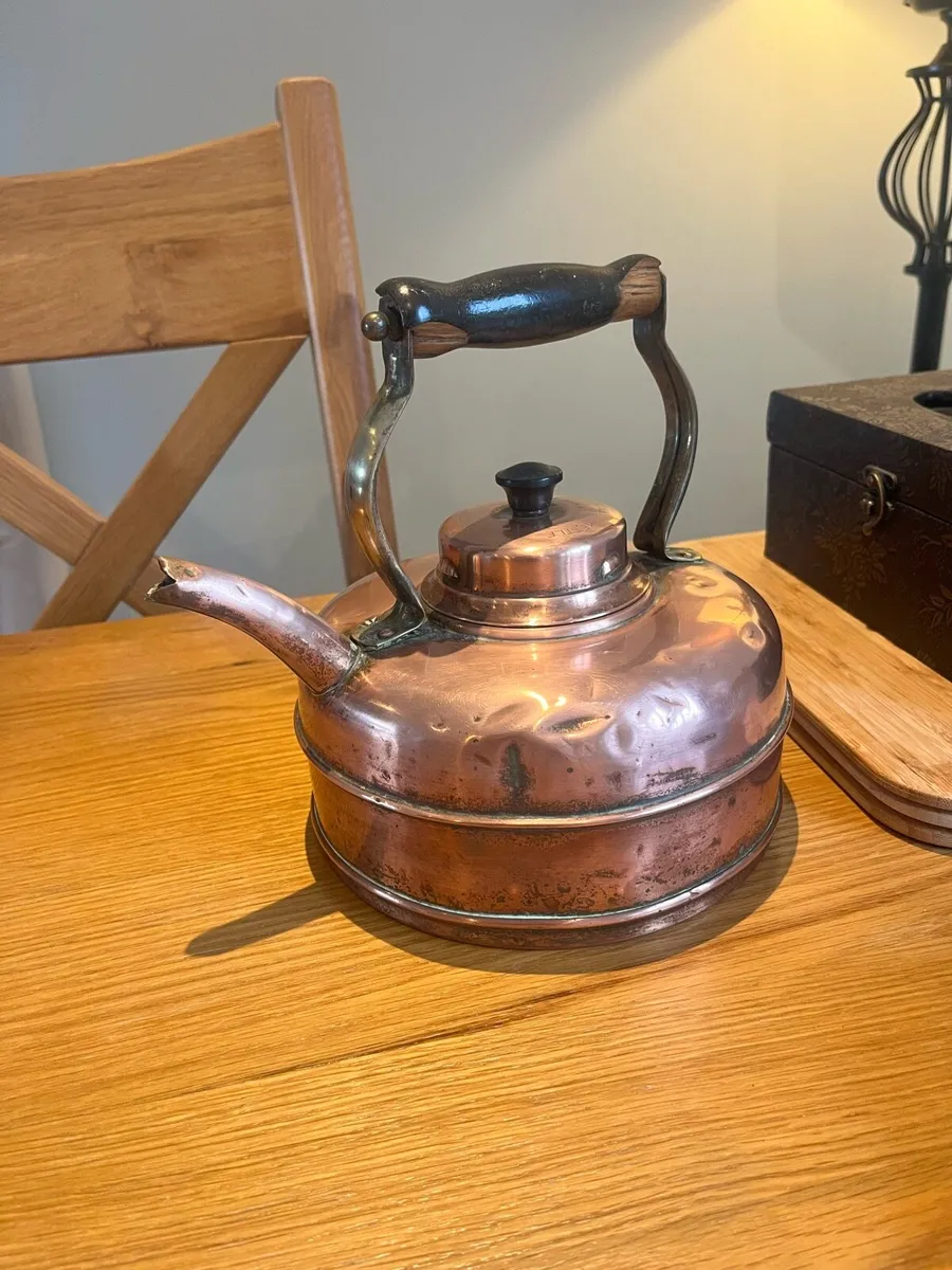 Antique Copper Kettle - Image 3