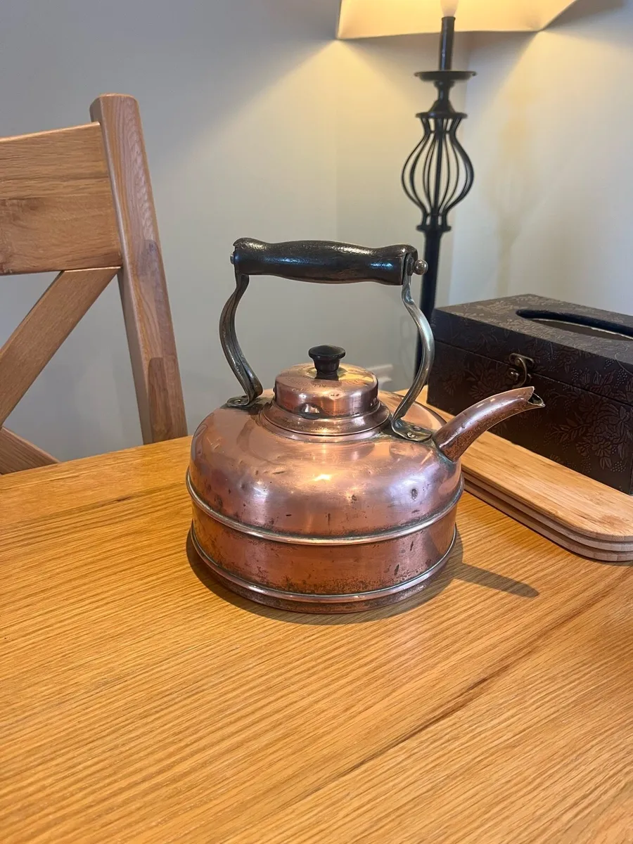 Antique Copper Kettle - Image 1