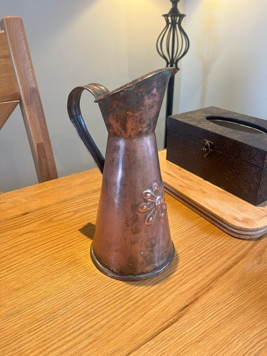 Arts & Crafts Copper Pitcher - Image 1