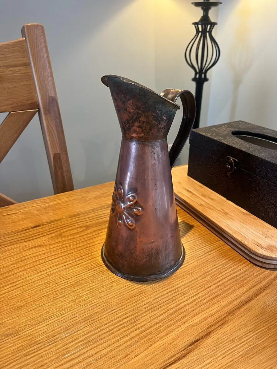 Arts & Crafts Copper Pitcher - Image 2