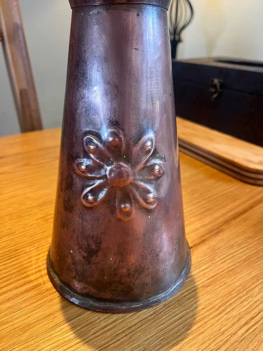 Arts & Crafts Copper Pitcher - Image 3