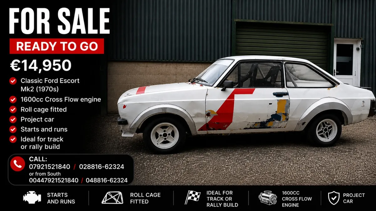 Ford Escort MK2 Rally Project car FULL SPEC🏁🏎️ - Image 1