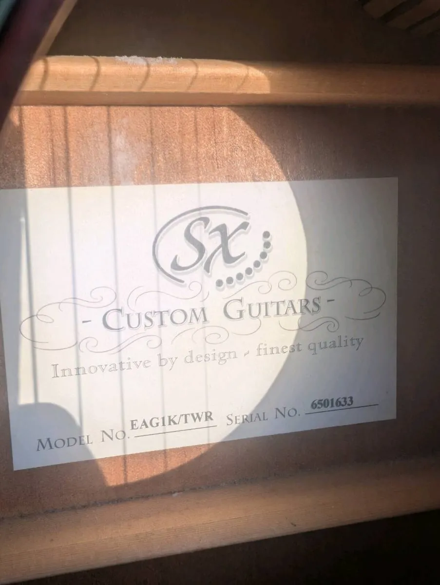 SX EAG1K Eletro-Acoustic Guitar - Image 3