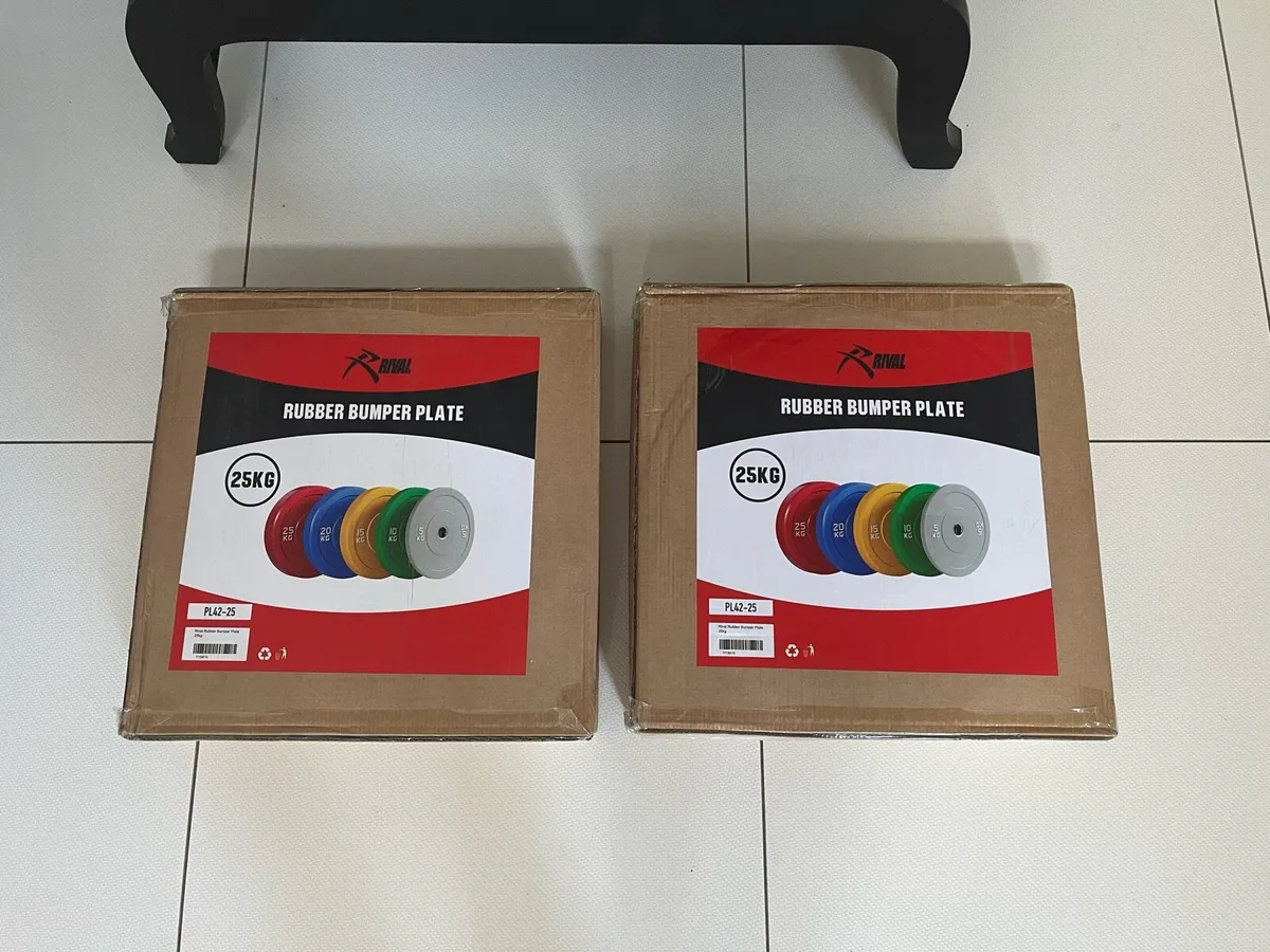 20kg Rival Hex Trap Bar and 25/10kg weights - Image 2