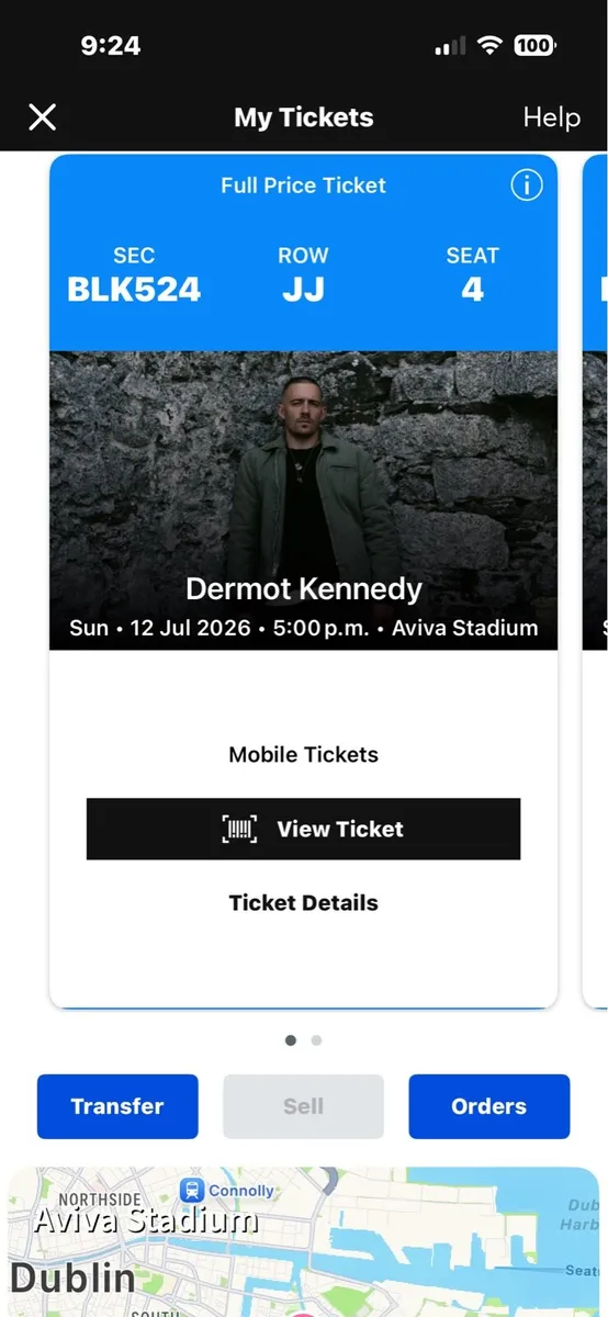 2 seated Dermot Kennedy tickets