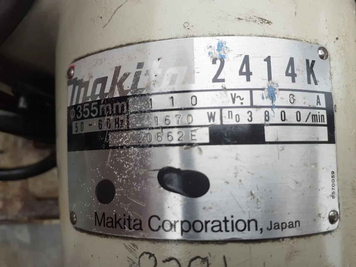 MAKITA 2414K STEEL CHOP SAW - Image 3