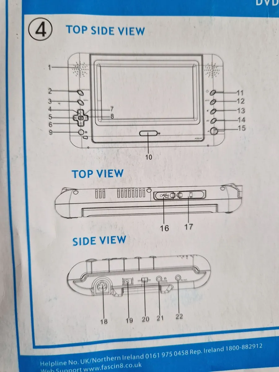 Tevion Twin Car DVD Players, Accessories, Manual - Image 3