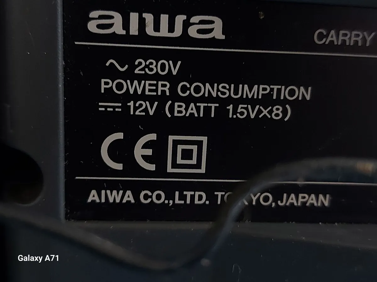 AIWA Hifi Stereo System, Model CA-DW310, Portable - Image 3
