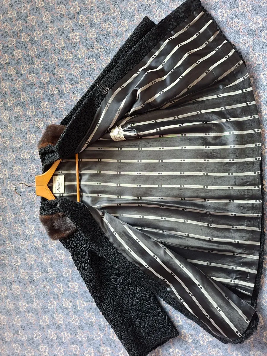 Vintage Astrakhan Swing Coat - Image 2