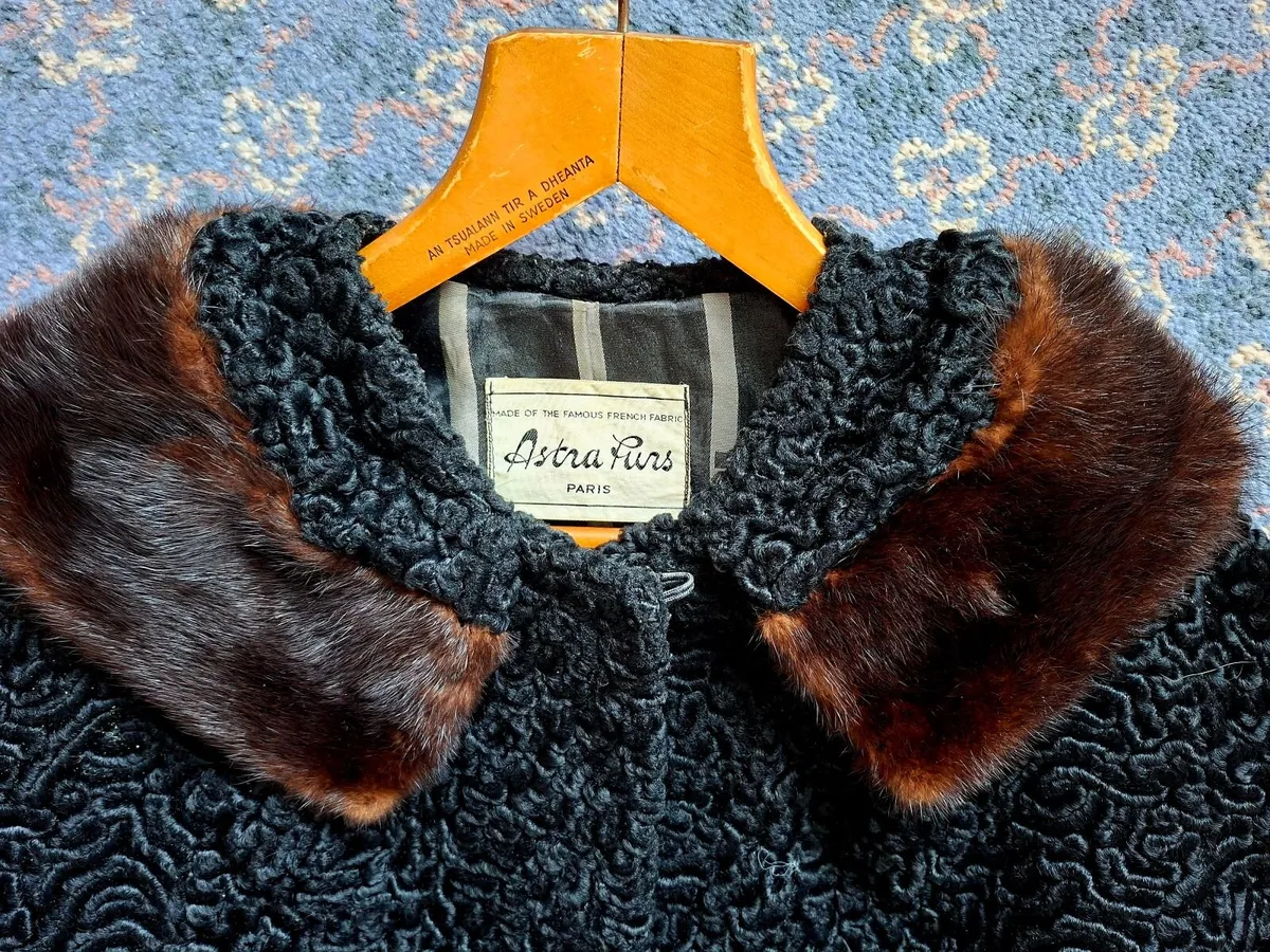 Vintage Astrakhan Swing Coat - Image 3