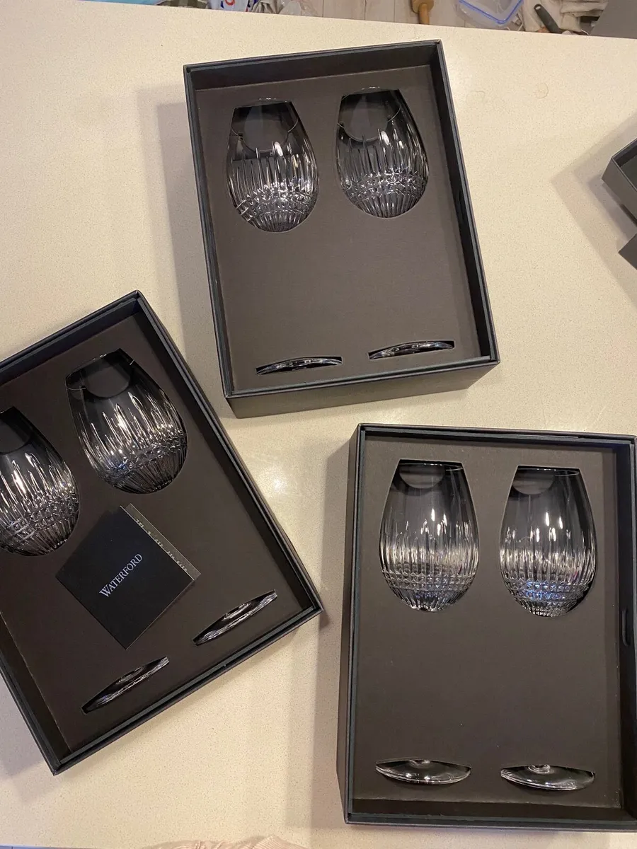 Waterford Crystal Lismore Diamond Wine Goblets – 6 - Image 1