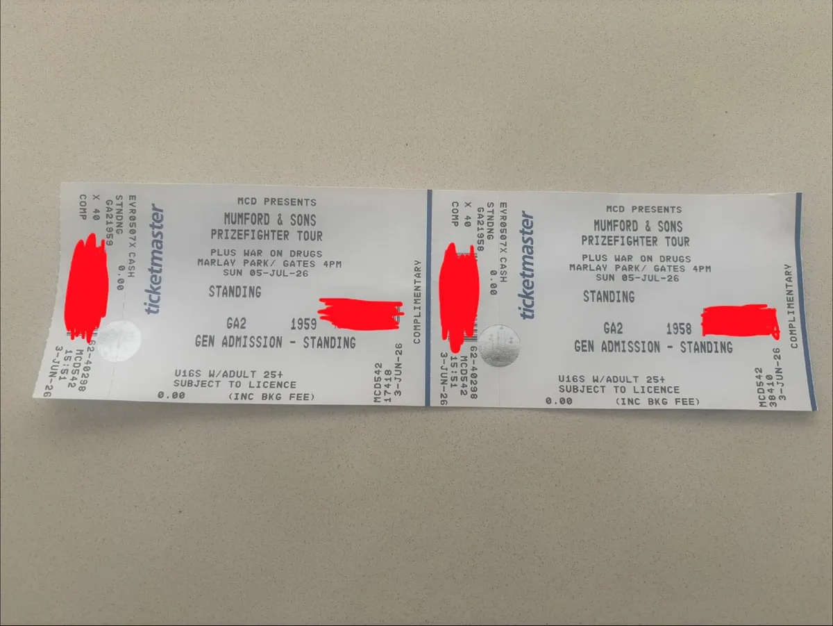 Concert tickets